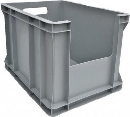  qBox Pojemnik transportowy 1/2 EURO 270 inspekcyjny wym. 400 x 300 x 270 mm (kolor szary)