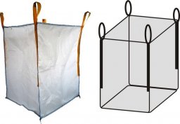 IZOMER Worek BIG BAG do kiszenia kukurydzy - kiszonki, wym.900x900x1200mm - KOMPLET 20 szt.