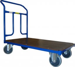 WiZ Wózek platformowy jednoburtowy, poręcz przykręcana. Wym. 1000x700mm (Ładowność: 400kg)