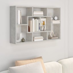 vidaXL vidaXL Półka ścienna, szarość betonu, 85x16x52,5 cm