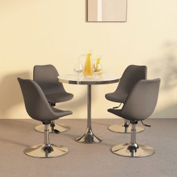 vidaXL vidaXL Obrotowe krzesła stołowe, 4 szt., ciemnoszare, obite tkaniną