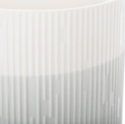  AmeliaHome AmeliaHome Słoik ceramiczny do przechowywania organizer FINO 9X9,8 szary biały