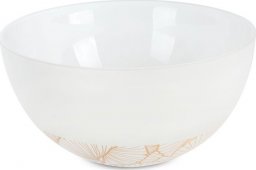 Eurofirany Misa dekoracyjna ze szkła artystycznego LUNA 25X15 biała + złota