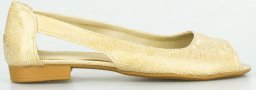  Optimo Sandały baleriny holograficzne białe złote Optimo-39