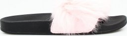  Seastar Klapki z futerkiem jasne różowe-36