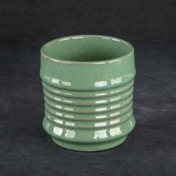  AmeliaHome Donica ceramiczna SAMI 11X11X11 zielona x2