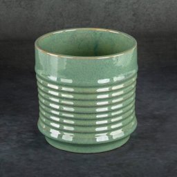  Eurofirany Donica ceramiczna SAMI 17X17X17 zielona x2