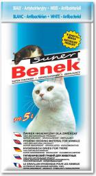 Żwirek dla kota Super Benek Biały Antybakteryjny Naturalny 5 l 