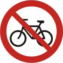  TD Systems GB021 Zakaz wjazdu na rowerze 105 x 105