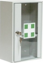 Leomar Metalowa apteczka wisząca na klucz typu AP1/S. Szafka metalowa na medykamenty.