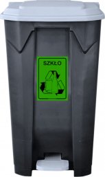  ARS Pojemnik do segregacji odpadów z przyciskiem pojemność 100 l (wariant szkło)