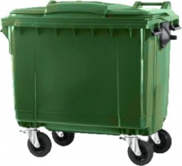 ARS Pojemnik do segregacji odpadów na kółkach pojemność 1100 l (kolor zielony)