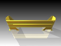 Metal/Emtul Podwójna osłona krańcowa (Regał 3600mm)