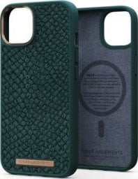 Njord by Elements Njord Salm.Leather Magsafe Case iPhone 14 green