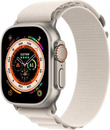 Smartwatch Apple Watch Ultra GPS + Cellular 49mm Titanium Case Alpine Loop Medium Beżowy  (MQFR3FD/A)