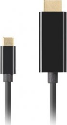 Kabel USB Lanberg USB-C - HDMI 3 m Czarny (CA-CMHD-10CU-0030-BK)