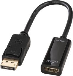 Adapter AV Lindy DisplayPort - HDMI czarny (41718)