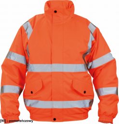  CERVA CLOTON HV - pikowana kurtka zimowa, odblaskowe taśmy, rozm. S-3XL, - pomarańczowy XL