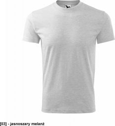  MALFINI Basic 138 - ADLER - Koszulka dziecięca, 160 g/m - jasnoszary melanż 146 cm/10 lat