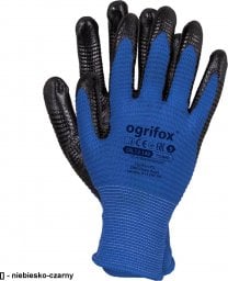  R.E.I.S. OX-PLUMO - nitrylowe rękawice ochronne zwiększona odporność na smary, oleje, tłuszcze i węglowodory 10