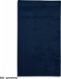  MALFINI Organic 918 - ADLER - Ręcznik duży unisex, 450 g/m, 100% bawełna organiczna - granatowy - 70x140 cm. 70 x 140 cm