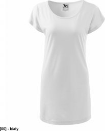  MALFINI Love 123 - ADLER - Koszulka/sukienka damska, 170 g/m, 5% elastan, 95% wiskoza, - biały L