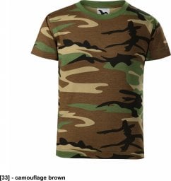  MALFINI Camouflage 149 - ADLER - Koszulka dziecięca, 160 g/m, 100% bawełna, - camouflage brown - 110 cm/4 lata-158 cm/12 lat 110 cm/4 lata