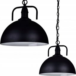 Lampa wisząca MAXXLLC LAMPA SUFITOWA WISZĄCA RETRO LOFT CZARNA