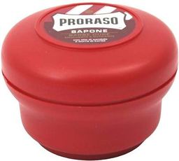  Proraso Proraso Red Mydło do golenia twardego zarostu w wygodnym, plastikowym tyglu 150 ml