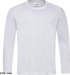  Stedman SST2500 - T-shirt męski z długim rękawem - biały M