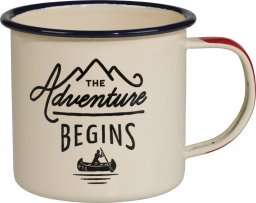 Gentlemens Hardware Kubek kempingowy "Adventure Begins" - 325 ml kremowy