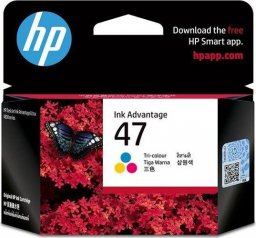 Tusz HP HP oryginalny ink / tusz 6ZD61AE, HP 47, tri-colour, HP DeskJet Ink Advantage 4800, 4828