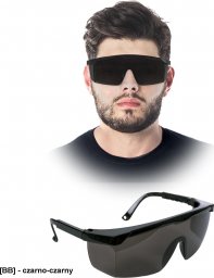  R.E.I.S. GOG-FRAMBER-DARK - Przeciwodpryskowe okulary ochronne - uni