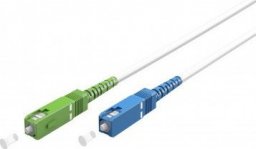  Goobay Kabel światłowodowy (FTTH), Singlemode (OS2) White, biały (Simplex), 25 m - Długość kabla 25 m