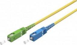  Goobay Kabel światłowodowy (FTTH), Singlemode (OS2) Yellow, Żółty (Simplex), 0,5 m - Długość kabla 0.5 m