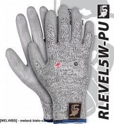  R.E.I.S. RLEVEL5W-PU - Rękawice ochronne ocieplane wykonane z mieszanki włókna szklanego i przędzy UHMWPE 9