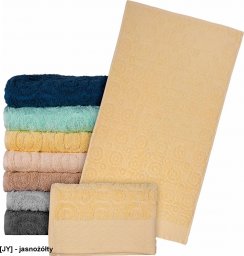  R.E.I.S. T-EGYPT-50X90 - Ręcznik z wysokiej jakości frotte - jasnożółty