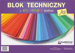 Wektor Blok techniczny A3 8k kolorowy