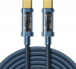 Kabel USB Joyroom USB-C - USB-C 2 m Niebieski (6941237196439)