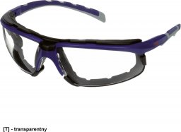  3M 3MOOSOLUS2001U - okulary ochronne, regulowane zauszniki, nieparująca powłoka - uni