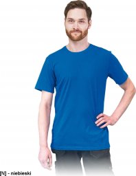  R.E.I.S. TSRLONG - t-shirt męski o wydłużonym kroju, 100% bawełna. - niebieski 2XL