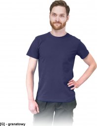  R.E.I.S. TSRSLIM - t-shirt męski o dopasowanym kroju, 100% bawełna - granatowy L