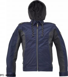 CERVA DAYBORO kurtka - męska, odczepiany kaptur, odblaskowe elementy, 100 % TRIFIBETEX - granatowy 48