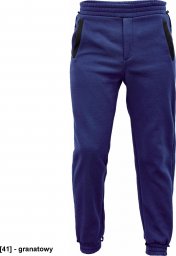  CERVA CREMORNE dres - męskie spodnie dresowe, elastyczna talia, ściagacze przy nogawkach, 55% bawełna, 45% poliester - granatowy 3XL