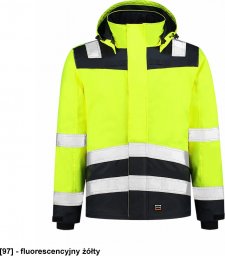 TRICORP Midi Parka High Vis Bicolor T51 - ADLER - Kurtka robocze unisex, 200 g/m, 100% poliester, - fluorescencyjny żółty L