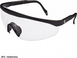  CERVA LIMERRAY - Okulary ochronne z szybkami poliwęglanowymi klasa 1F - bezbarwny szkieł.