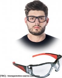  R.E.I.S. OO-LINCOLN - Przeciwodpryskowe okulary ochronne - uni