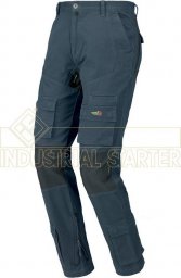  INDUSTRIAL STARTER ISSA EASYSTRETCH 8738 - spodnie z licznymi praktycznymi kieszeniami, 100% bawełna canvas - szary XL