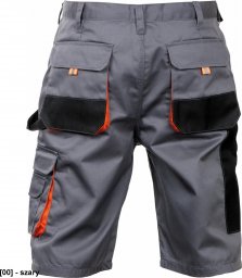  CERVA BE-01-009 - krótkie spodnie robocze, bawełna 20%, poliester 80% - szary 46