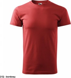 MALFINI Basic 129 - ADLER - Koszulka męska, 160 g/m - bordowy L